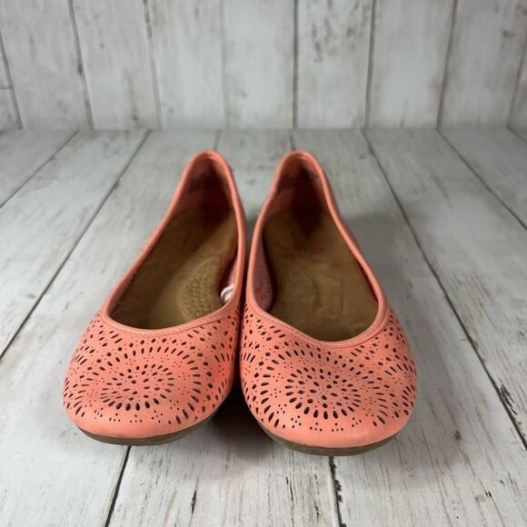 Sonoma coral peach summer slip on Womens 6 - Picture 4 of 7